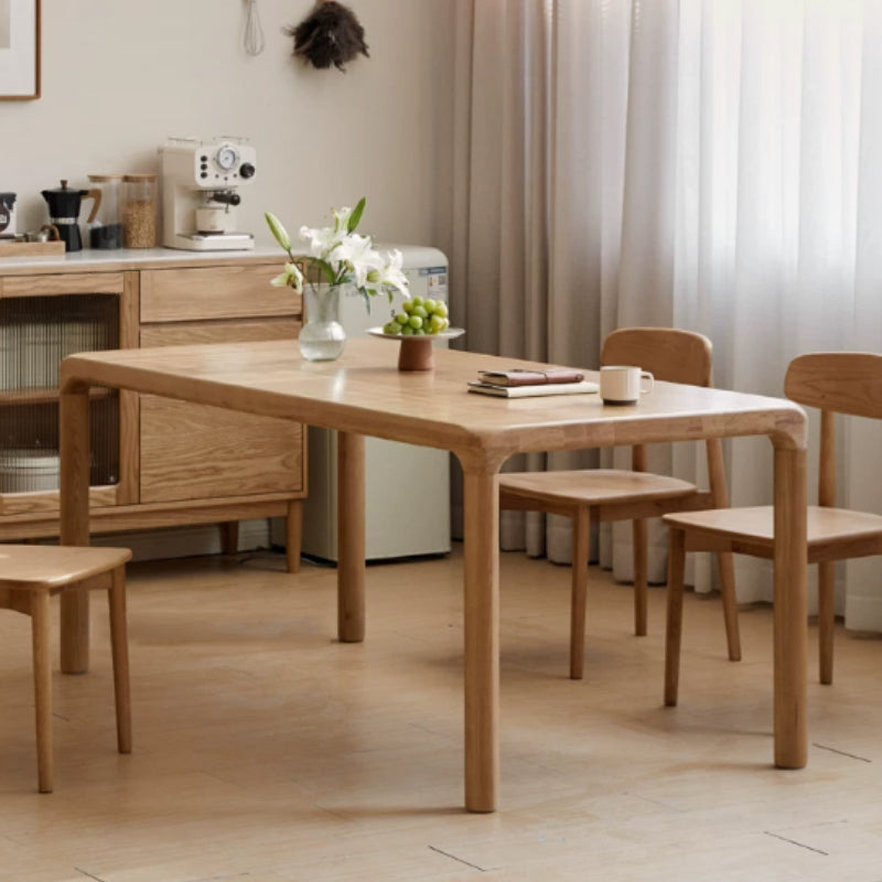 Renee solid ash dining table set