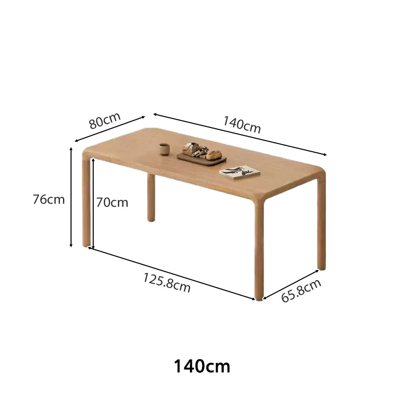 Renee solid ash dining table set – view 13