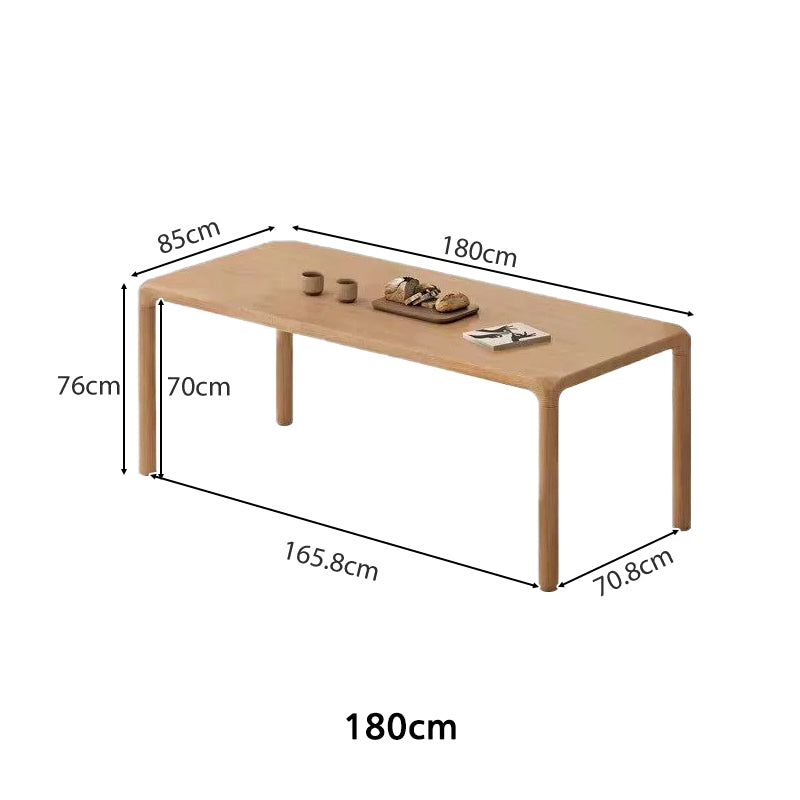 Renee solid ash dining table set – view 19