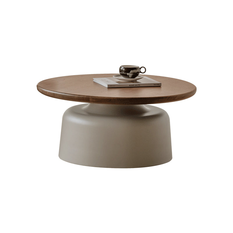 Robin Solid Black Walnut Coffee Table with Iron 75cm – view 2