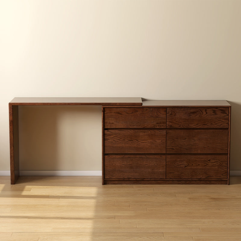 Rosemarie solid oak adjustable dressing table with drawer – view 20