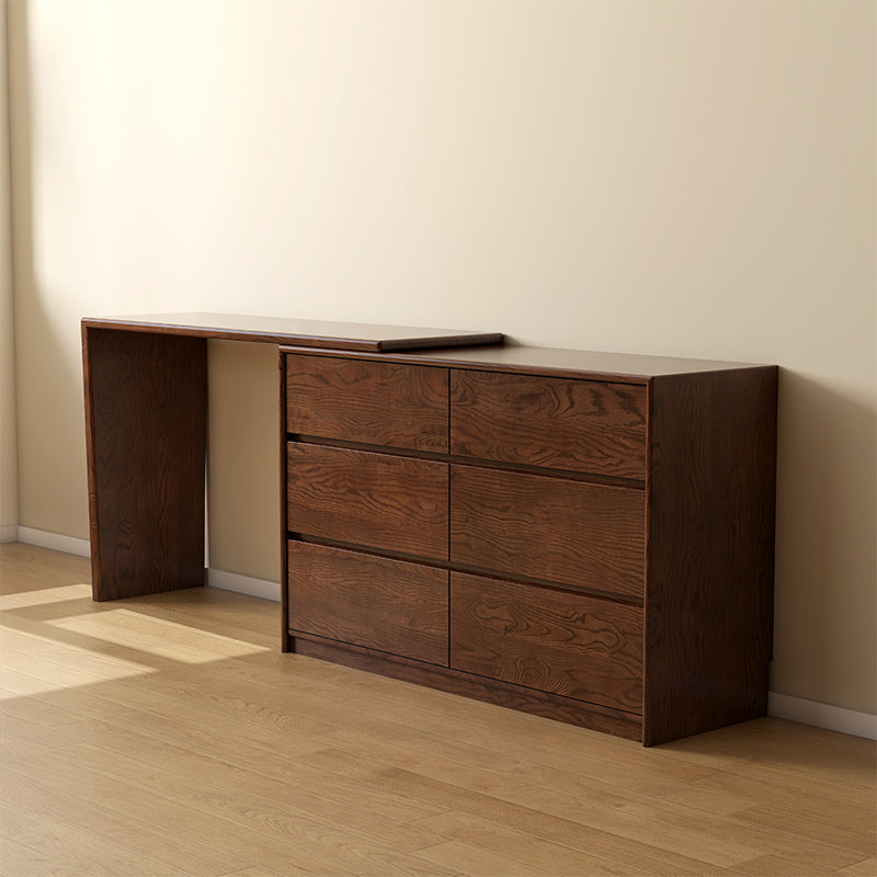 Rosemarie solid oak adjustable dressing table with drawer – view 21