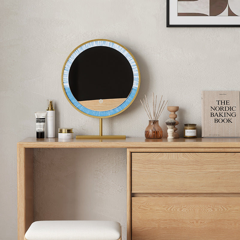 Rosemarie solid oak adjustable dressing table with drawer – view 5