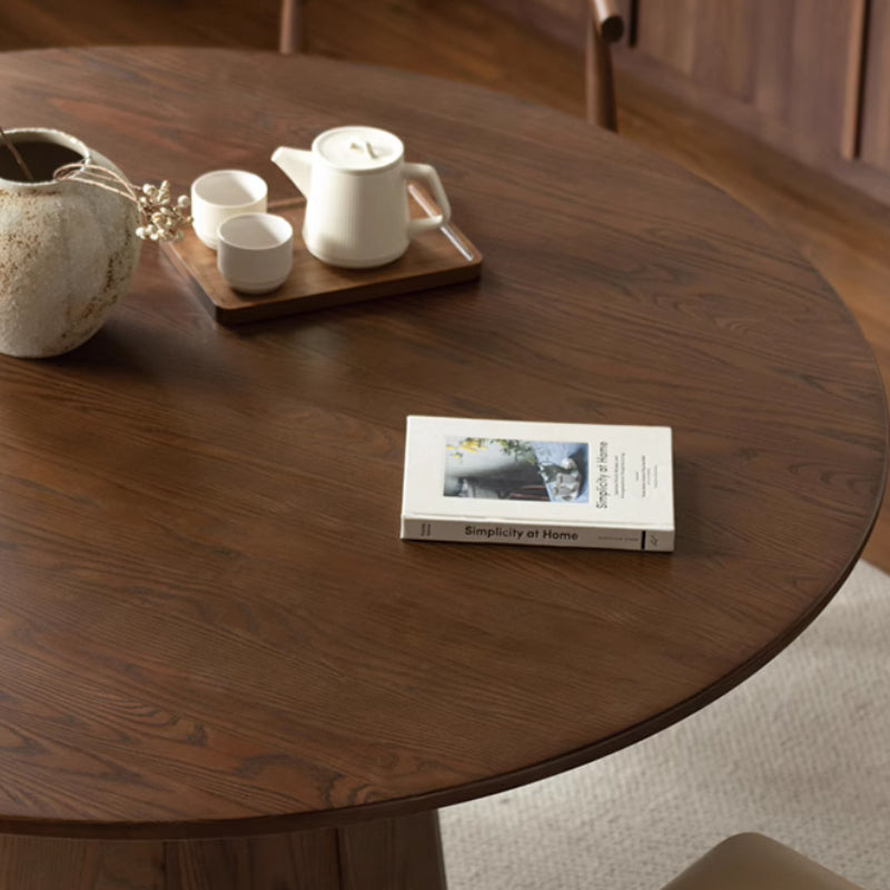 Carla Round Black Walnut Dining Table 150cm – view 8