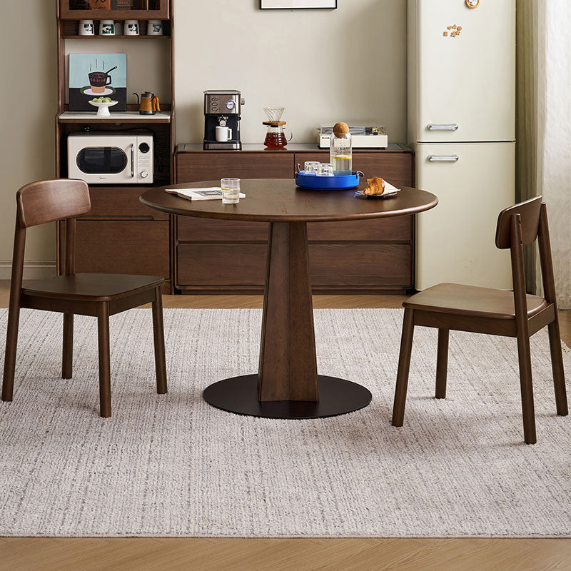 Imelda 110cm Round Wooden Dining Table Set with Chairs – view 4