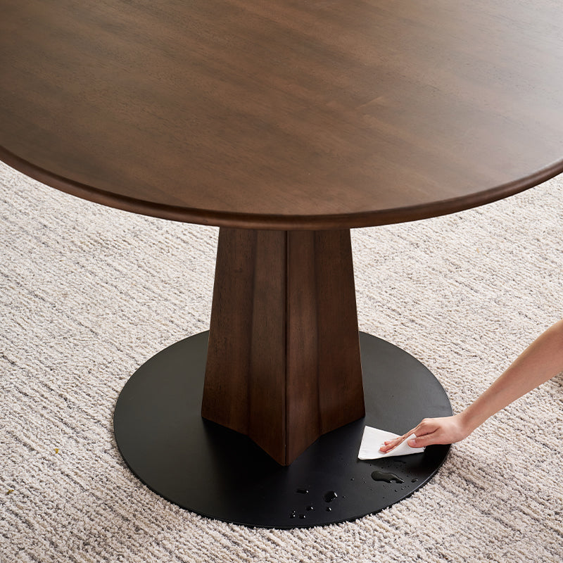 Imelda 110cm Round Wooden Dining Table Set with Chairs – view 6
