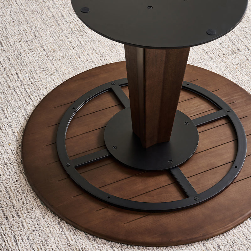 Imelda 110cm Round Wooden Dining Table Set with Chairs – view 7