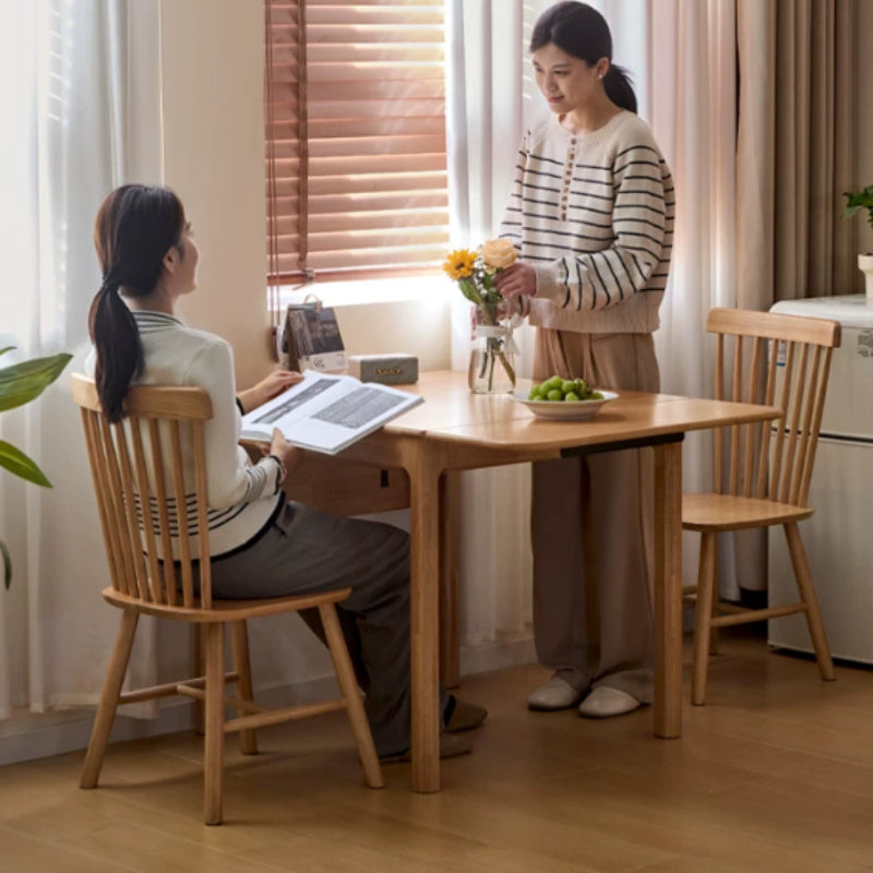 Adair Rubberwood Foldable Dining Table 80cm, with or without Chairs
