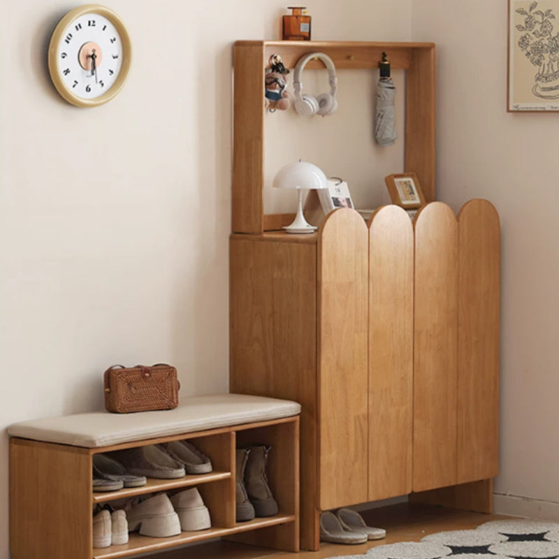 Zaria Rubberwood Shoe Cabinet 80cm – view 5