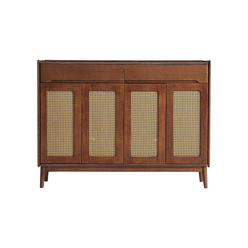 Ignatius Rubberwood Shoe Cabinet with Rattan Doors, 2-Door 3-Door 4-Door – view 24