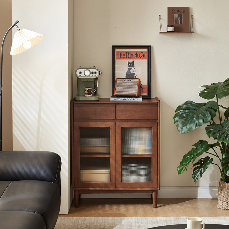 Lorelei Rubberwood Sideboard 75cm – Walnut