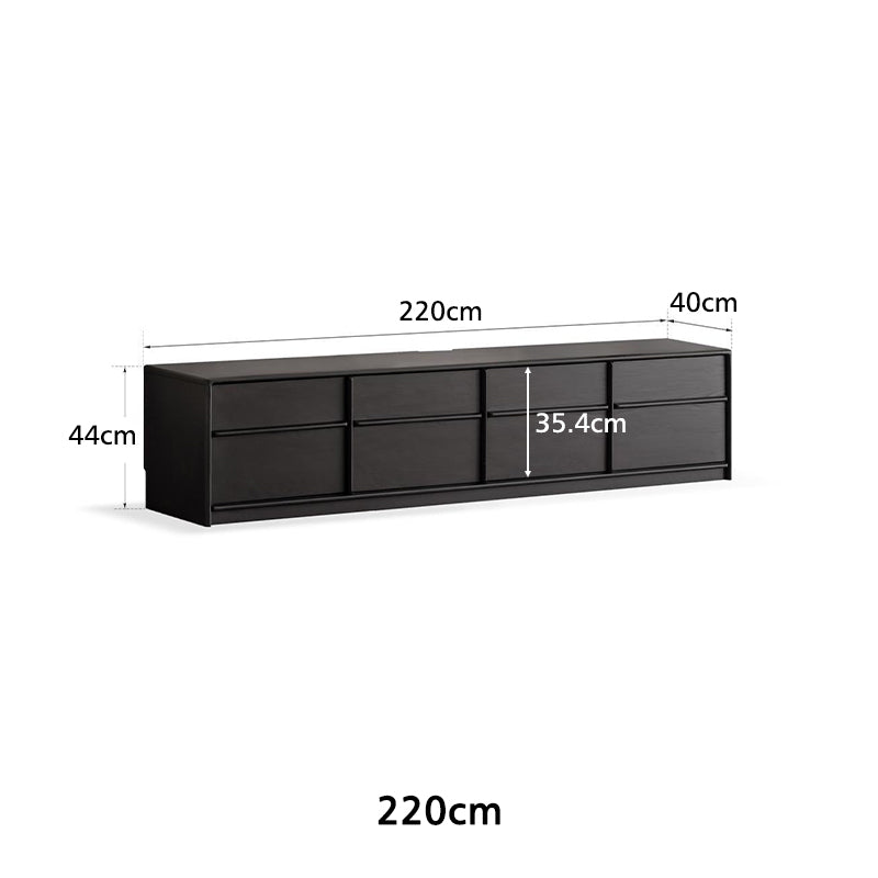 Samuel FAS-Graded Solid Oak TV Unit with 4 Drawers 200cm 220cm 240cm – view 24