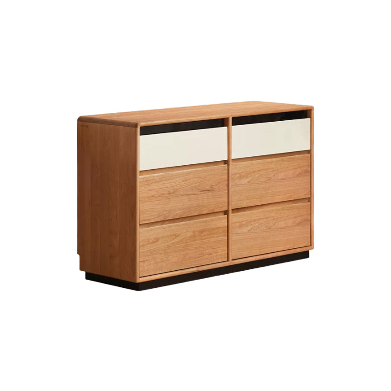 Seth solid cherry wood dresser in natural finish – view 2