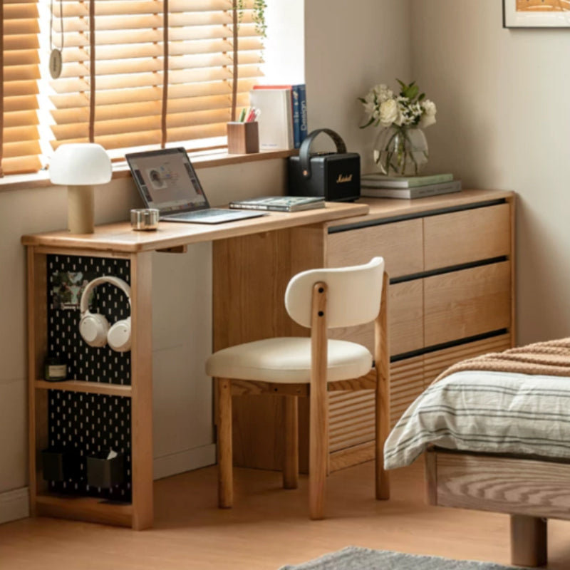 Shaina Solid Ash Dressing Table with 6 or 9 Drawers – view 16