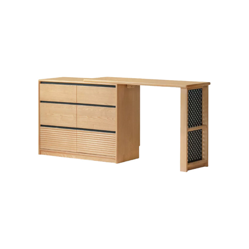 Shaina Solid Ash Dressing Table with 6 or 9 Drawers – A 6-drawer, view 19