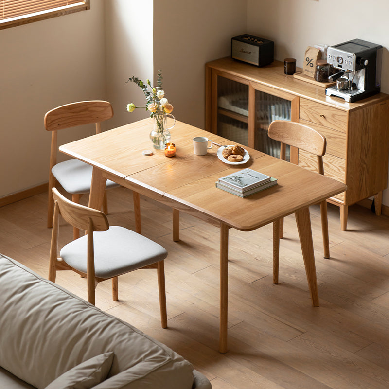Sloan Solid American Oak Extendable Dining Table 120cm 140cm