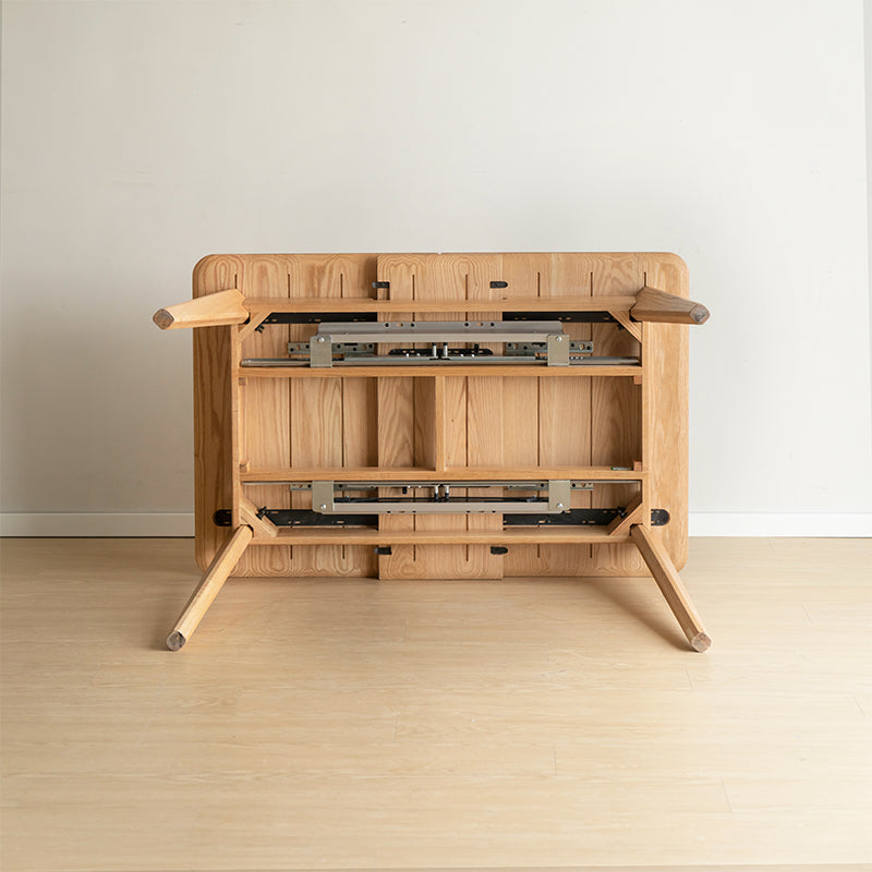Sloan Solid American Oak Extendable Dining Table 120cm 140cm – view 10