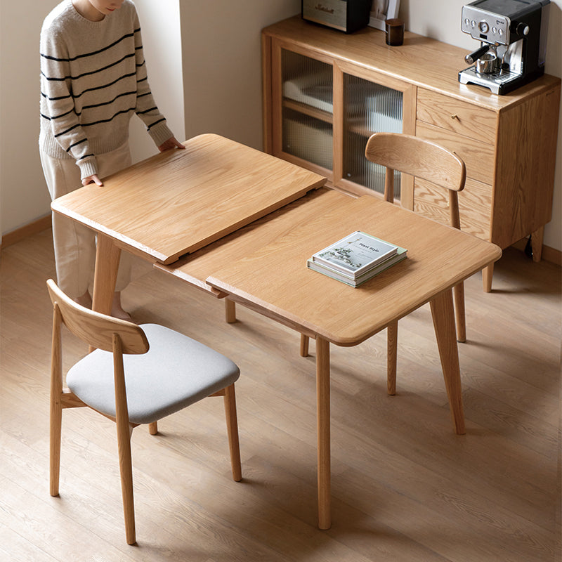 Sloan Solid American Oak Extendable Dining Table 120cm 140cm – view 3