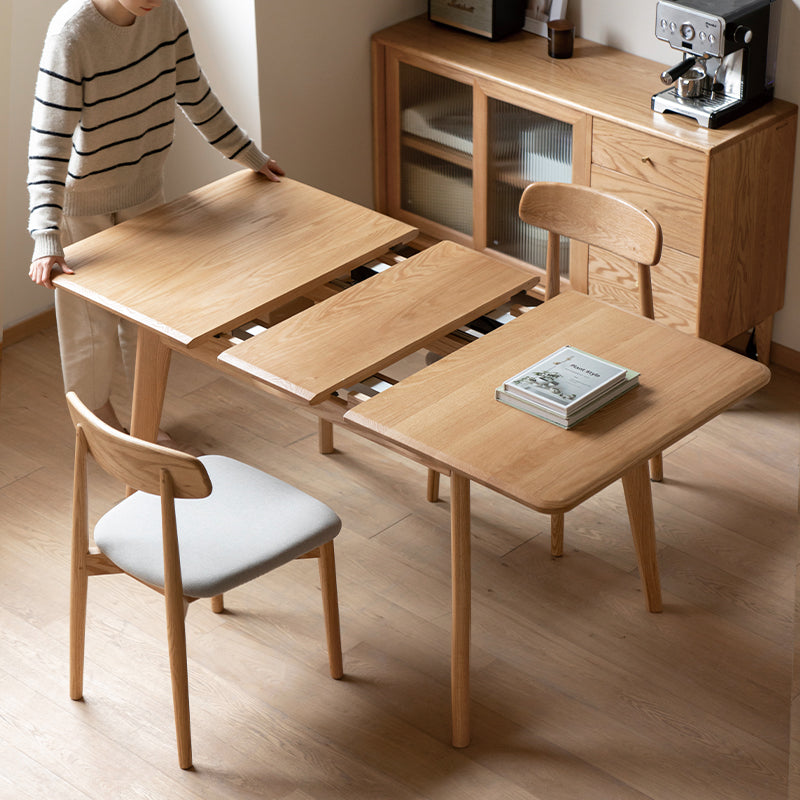 Sloan Solid American Oak Extendable Dining Table 120cm 140cm – view 4
