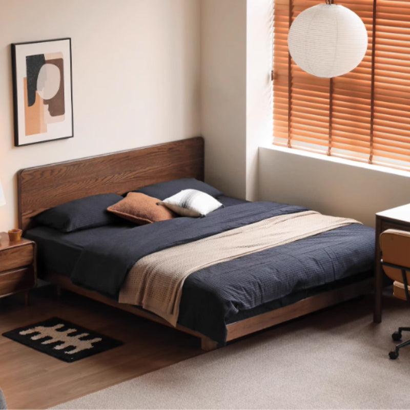 Genevieve Queen Bed Frame in Solid American Oak with Pinewood Slats