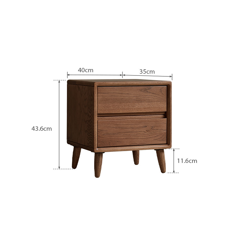 Harmony Solid American Oak Bedside Table – view 16