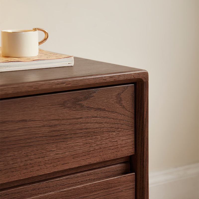 Harmony Solid American Oak Bedside Table – view 7