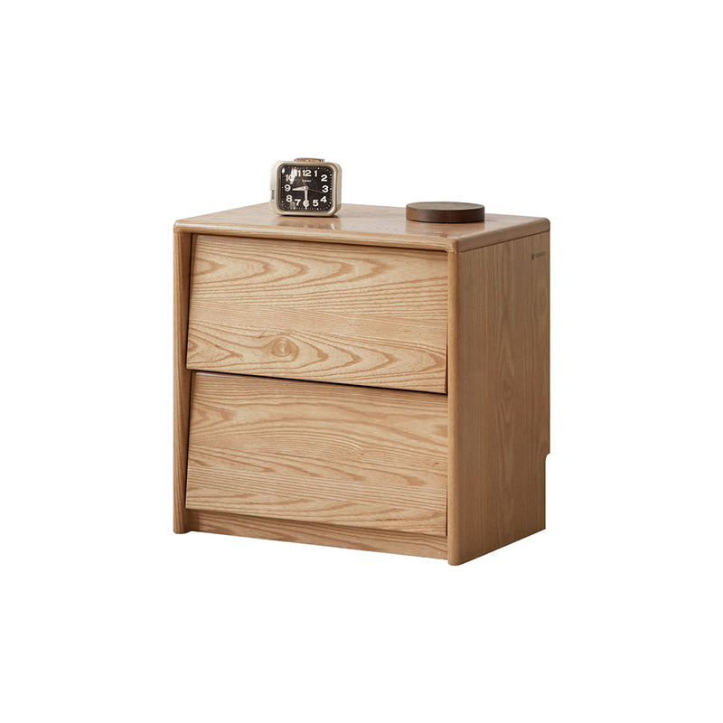 Matthew Solid American Oak Bedside Table – view 8