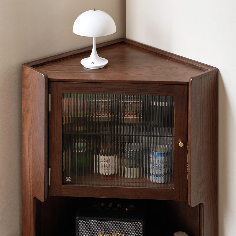 Wayne Solid American Oak Corner Shelf 70cm – view 14