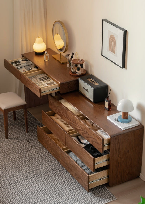 Alyjah Solid American Oak Dressing Table – view 16