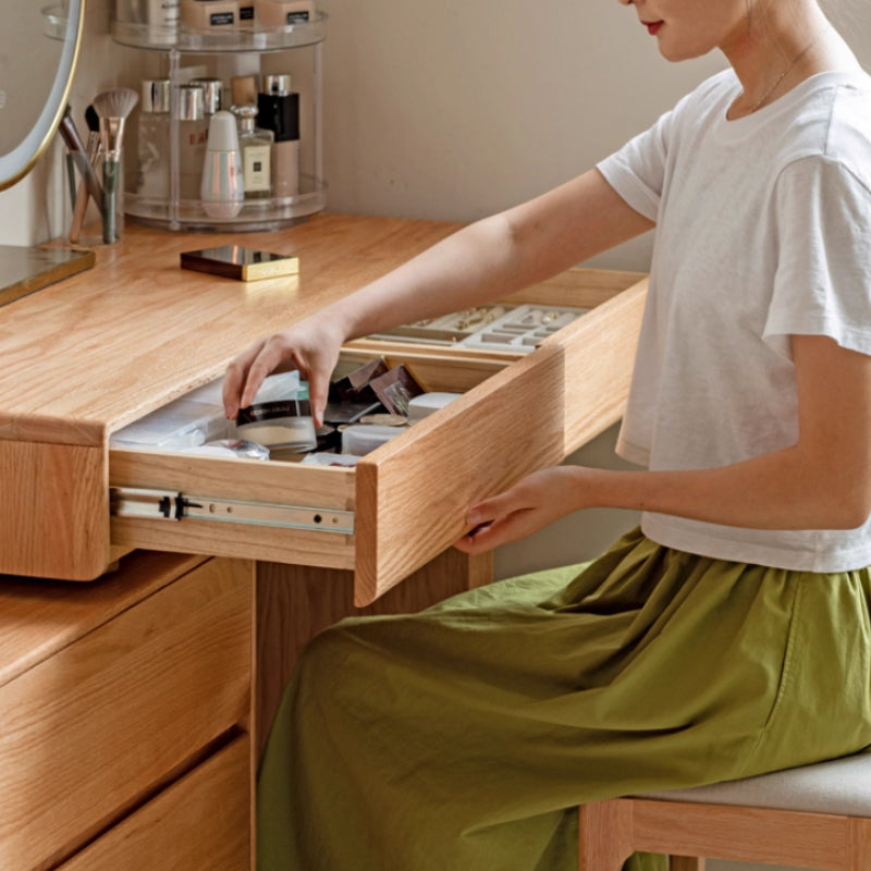 Alyjah Solid American Oak Dressing Table – view 19