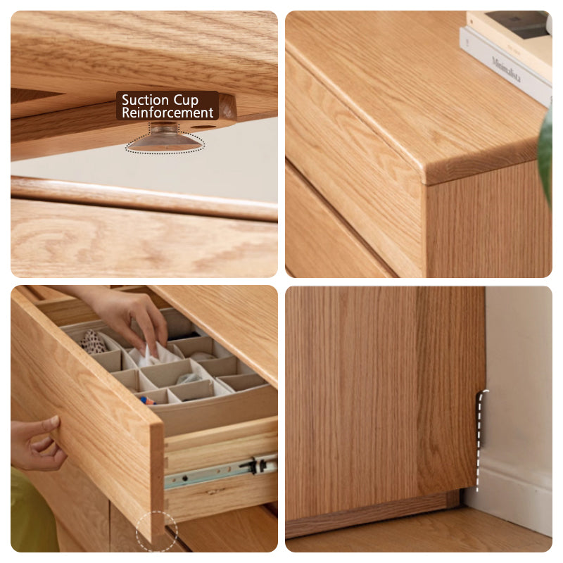 Alyjah Solid American Oak Dressing Table – view 20