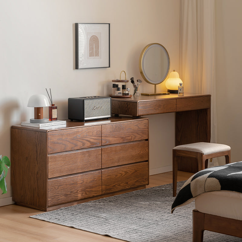 Alyjah Solid American Oak Dressing Table – view 23