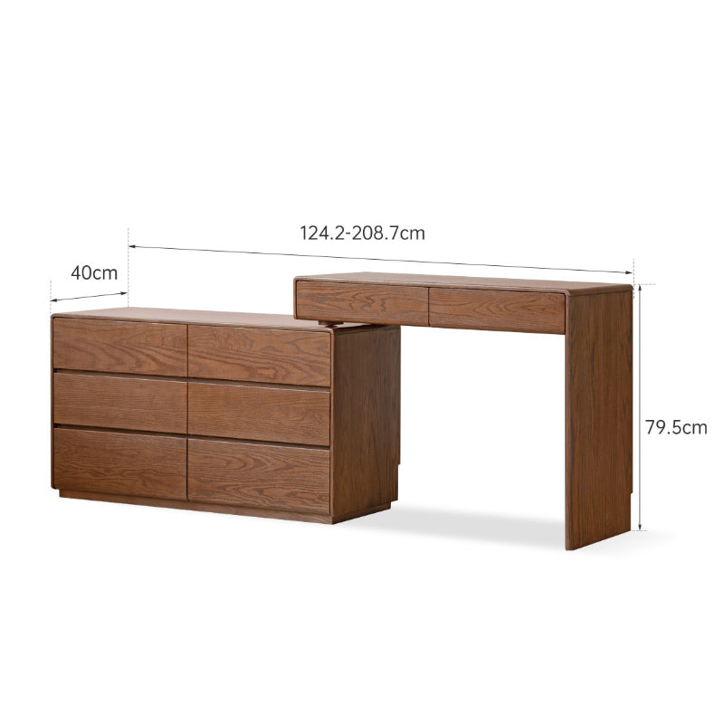 Alyjah Solid American Oak Dressing Table – view 31