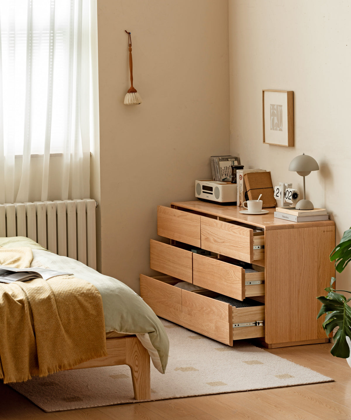 Alyjah Solid American Oak Dressing Table – view 9