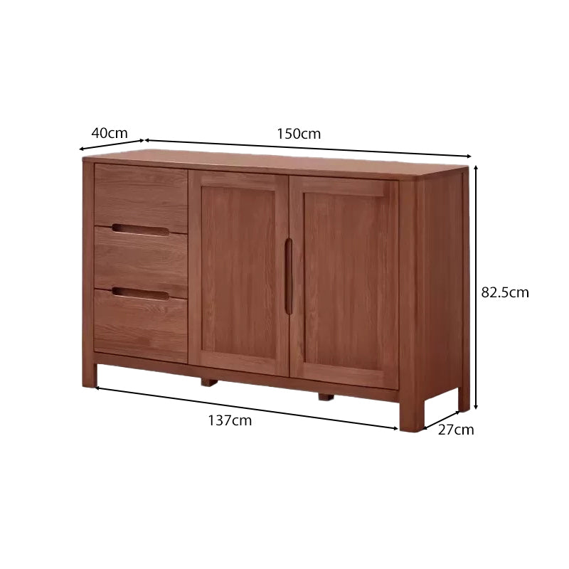 Selma Solid American Oak Multi-Drawer Sideboard 150cm 180cm – view 13