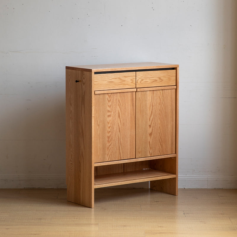 Imogen Shoe Cabinet in Solid American Oak with Pinewood, 80cm 110cm 140cm – view 26