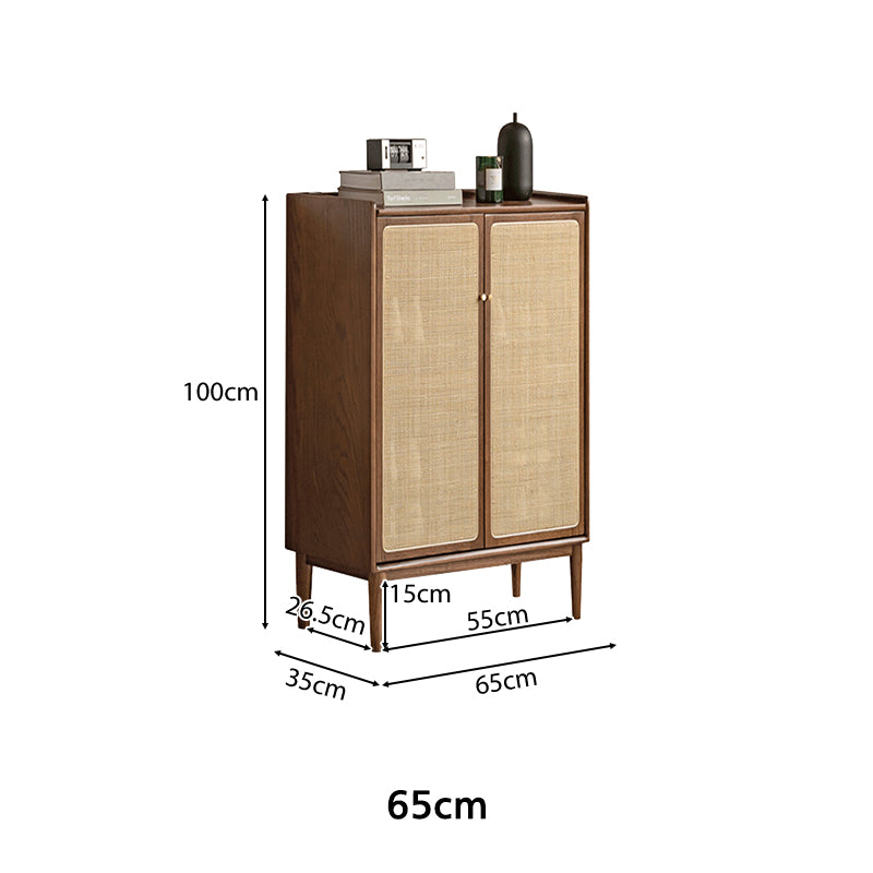 Pablo Solid American Oak Shoe Cabinet 65cm 80cm 115cm – view 17