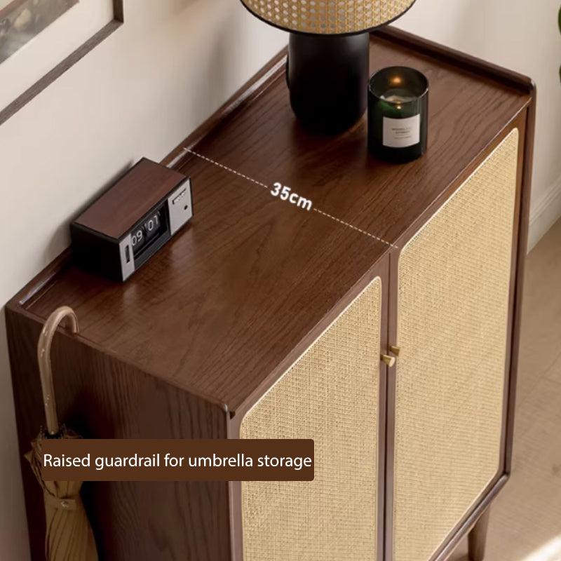 Pablo Solid American Oak Shoe Cabinet 65cm 80cm 115cm – view 6