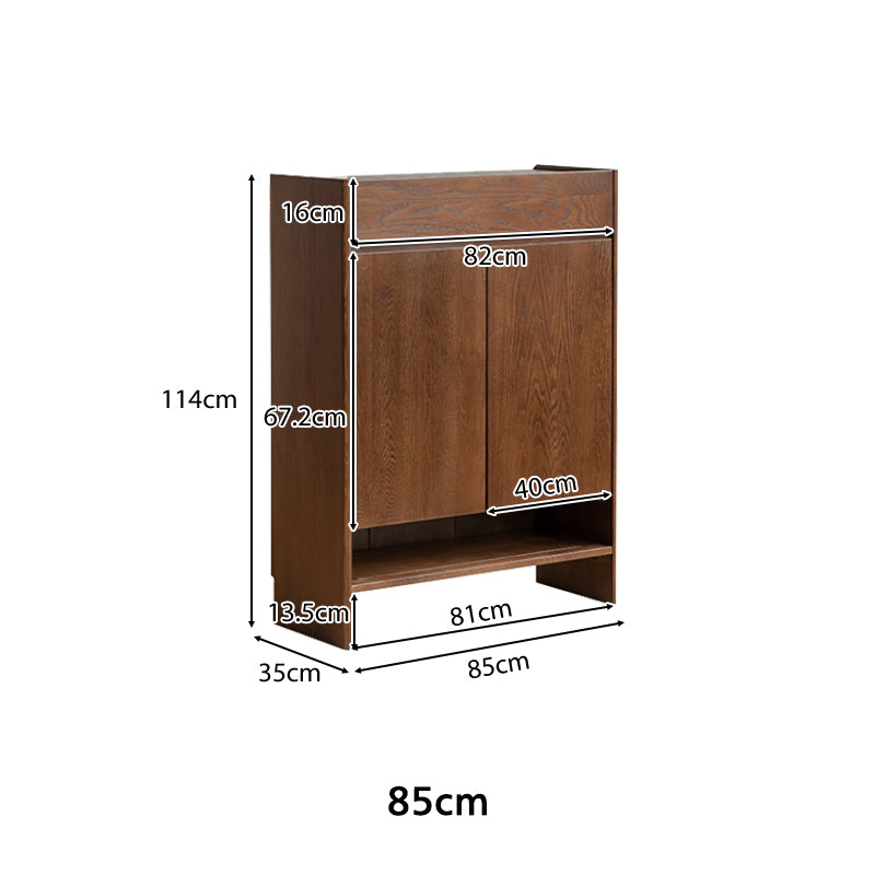 Patsy Solid American Oak Shoe Cabinet 85cm – view 11
