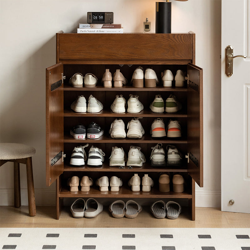 Patsy Solid American Oak Shoe Cabinet 85cm – view 2