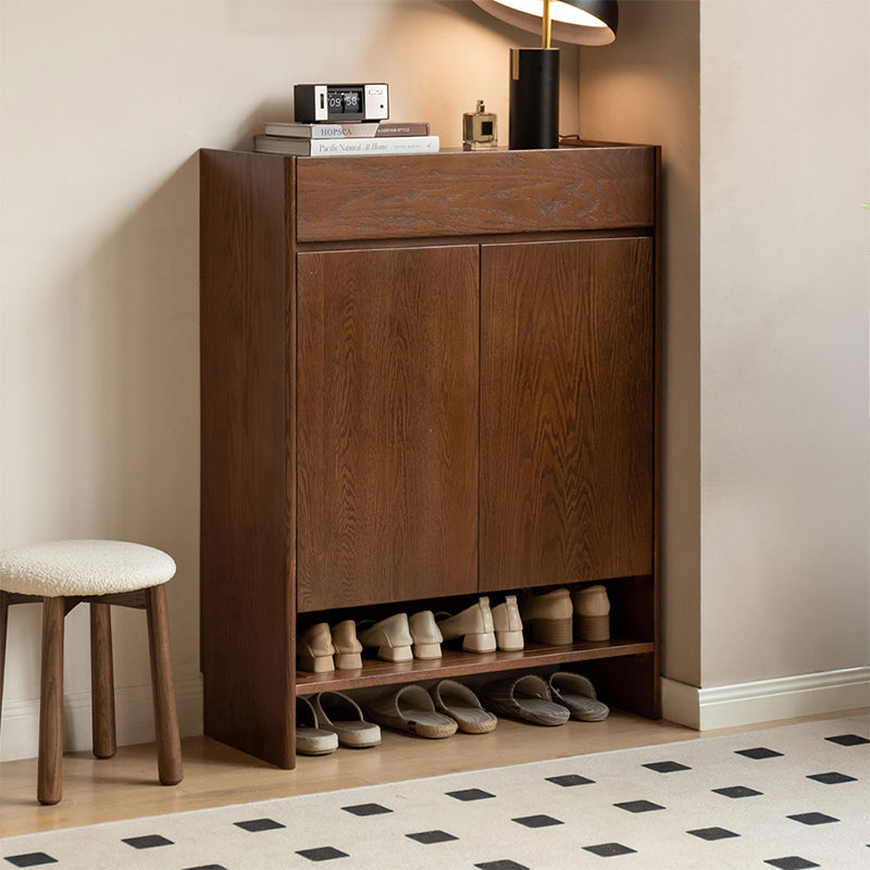 Patsy Solid American Oak Shoe Cabinet 85cm – view 3