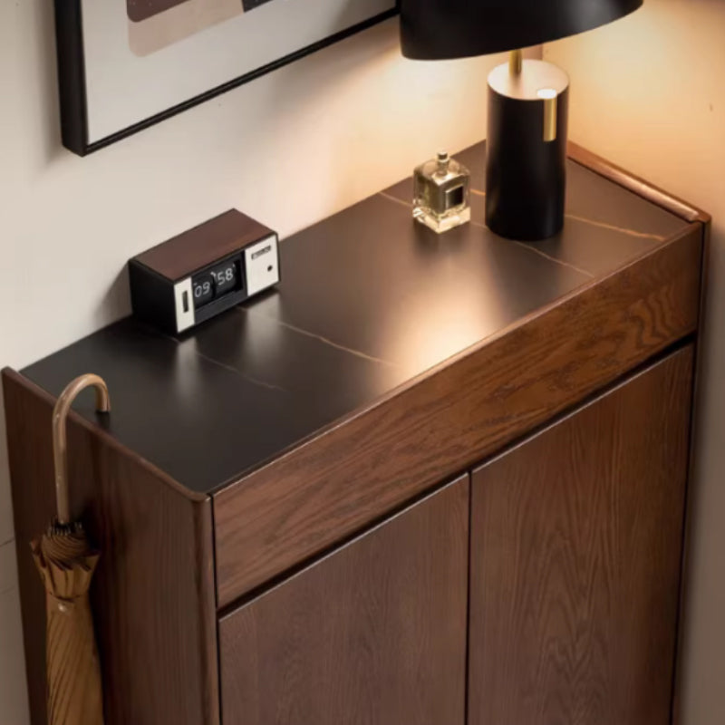 Patsy Solid American Oak Shoe Cabinet 85cm – view 5
