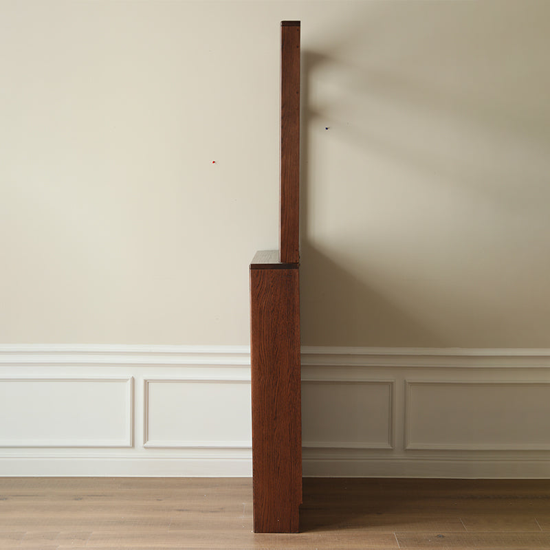 Scarlett Solid American Oak Ultra-Thin Shoe Cabinet 85cm – view 16