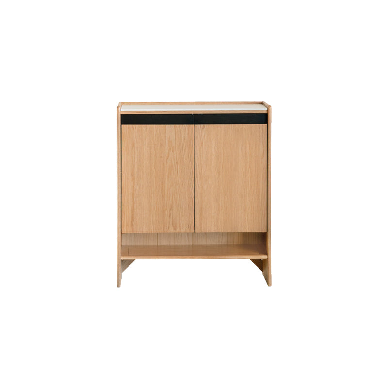 Stanley Solid American Oak 3-Door 2-Door Shoe Cabinet – view 11