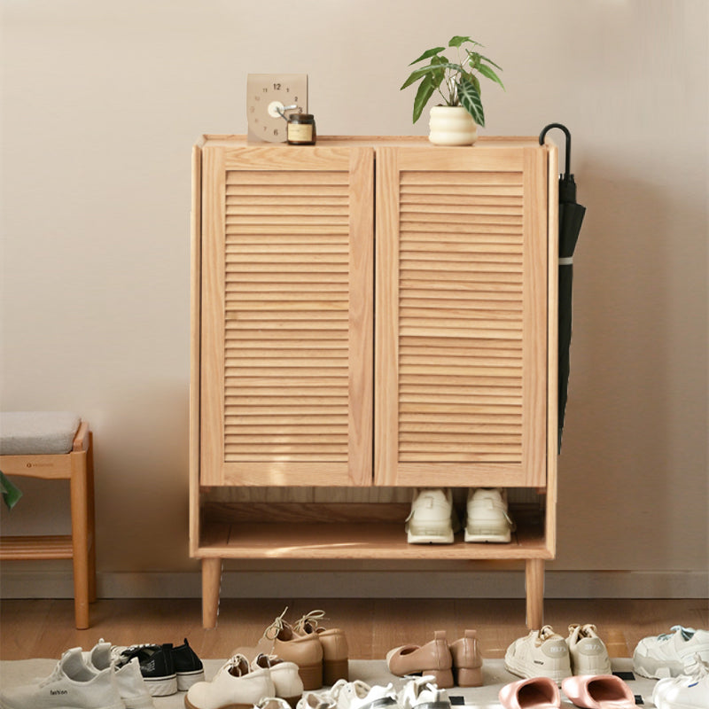Ursula Solid American Oak 2-Door 3-Door Shoe Cabinet 75cm 110cm – 75cm, view 10