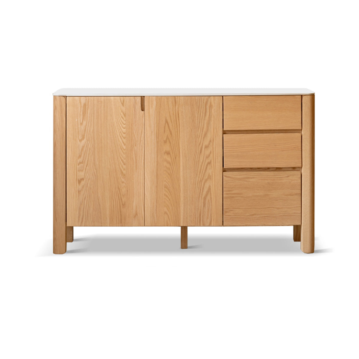 Mainn Solid American Oak Ceramic-Top Sideboard 150cm 180cm – 150cm, view 3