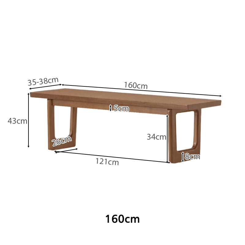 Verity Solid Ash Dining Bench 140cm 160cm 180cm 200cm – view 22