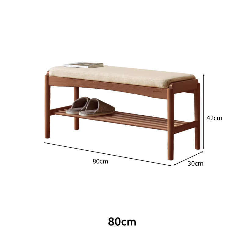 Rosalind Solid Beech Shoe Cabinet 80cm 100cm – view 15