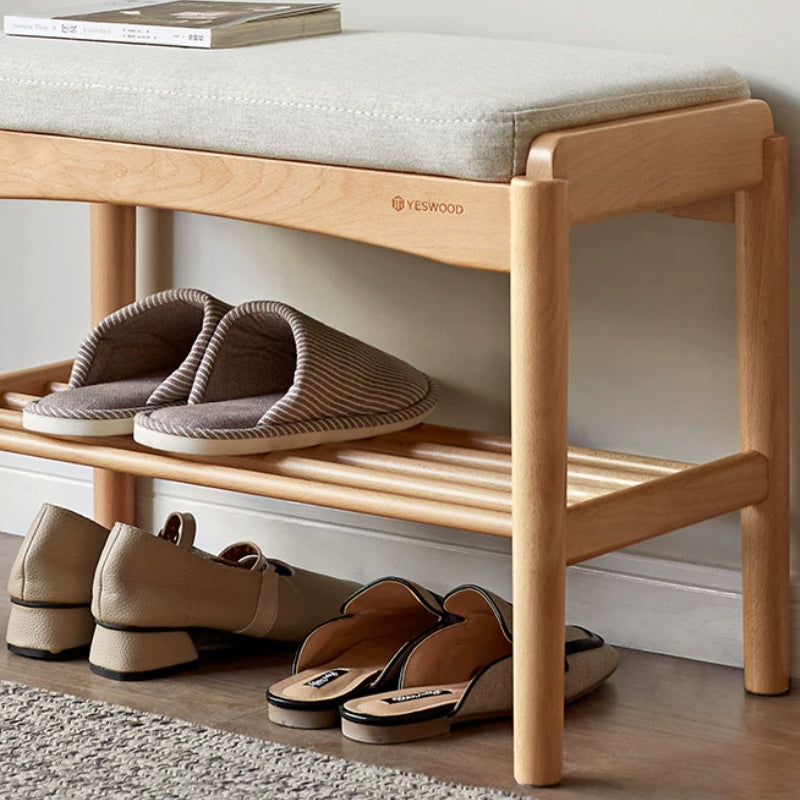 Rosalind Solid Beech Shoe Cabinet 80cm 100cm – view 2