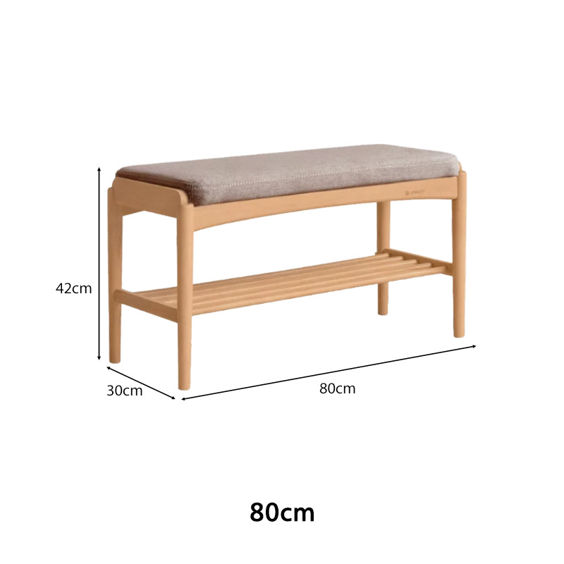 Rosalind Solid Beech Shoe Cabinet 80cm 100cm – view 7